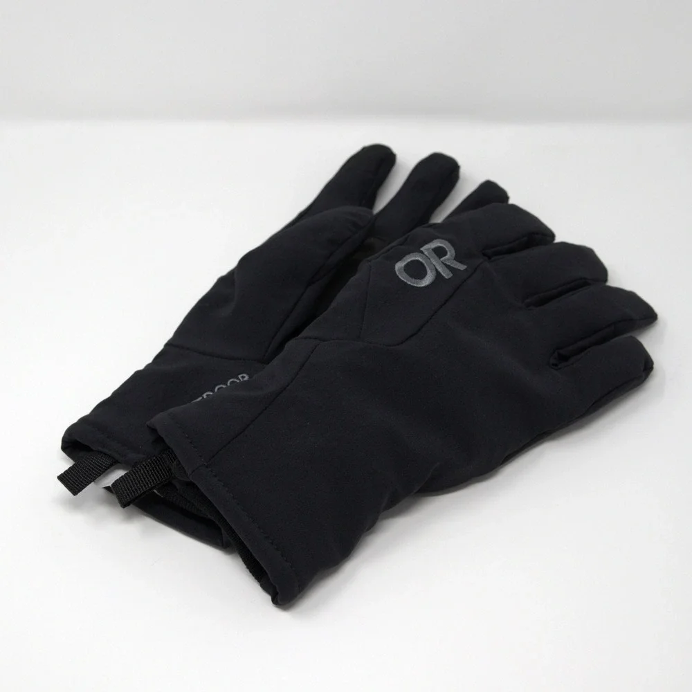 Outdoor Research Womens Black Sureshot Softshell Gloves Size Large